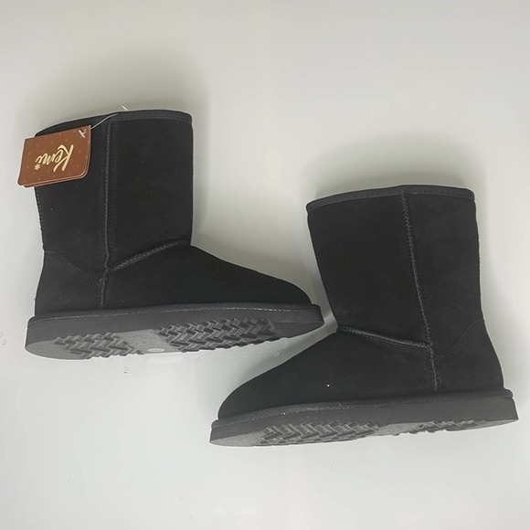 Kemi Bella Short Suede Faux Fur Boots Size 6 - Picture 5 of 11